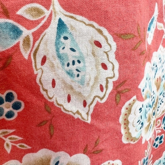 IZOD 100% cotton coral floral 3/4 sleeve blouse top 3X - Picture 8 of 12